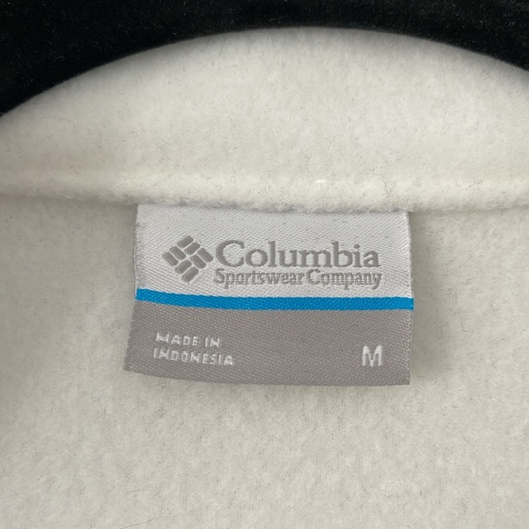 Columbia Fleece White Vest - Picture 2 of 2